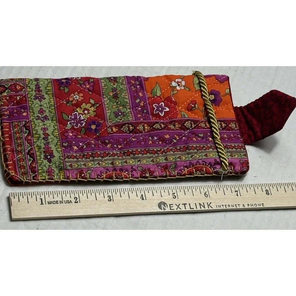 Handmade Quilted Eyeglass Case Floral Patchwork Fabric Glasses Sleeve